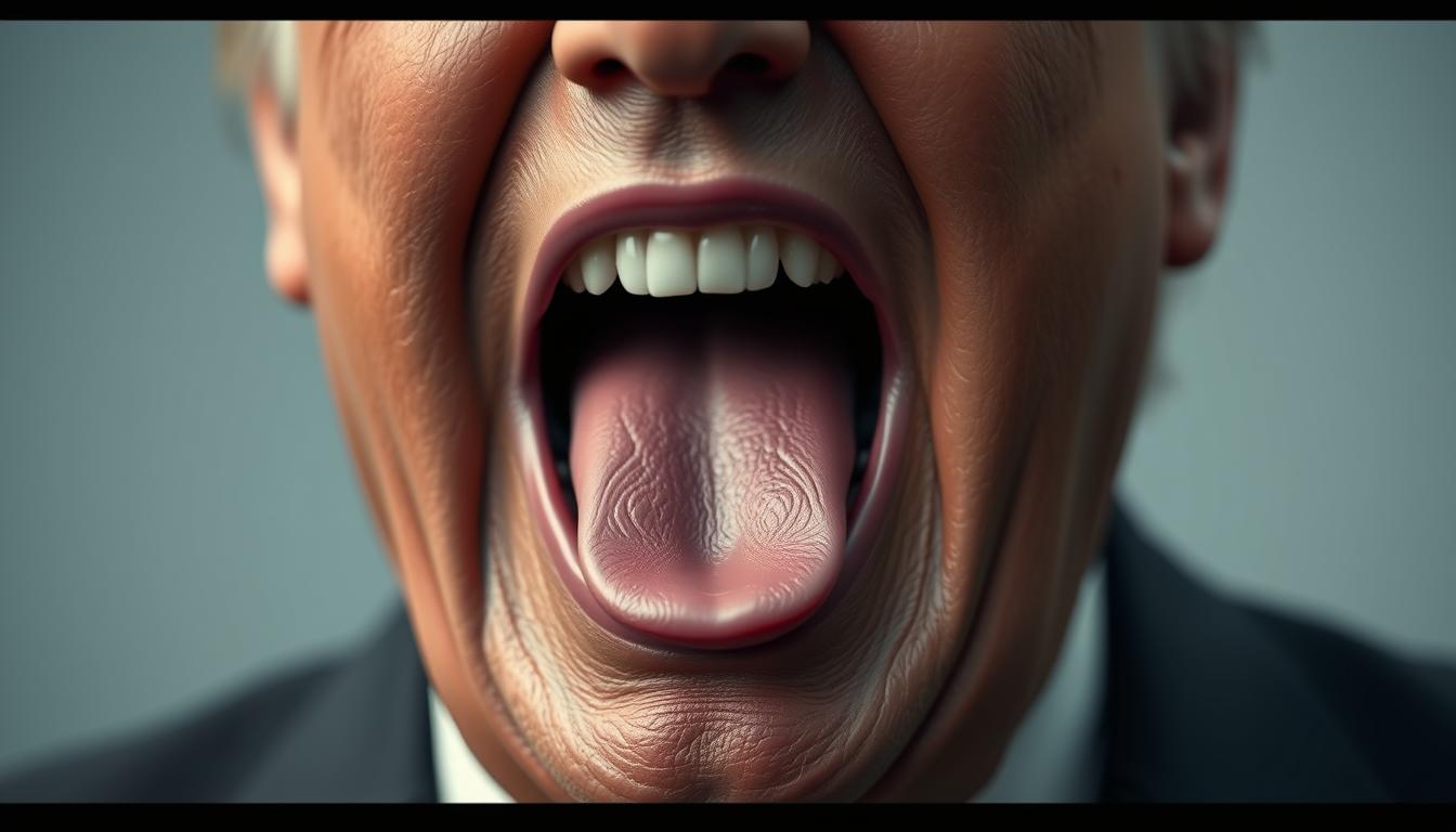 Illustration representing Trump AI voice and synthetic speech technology