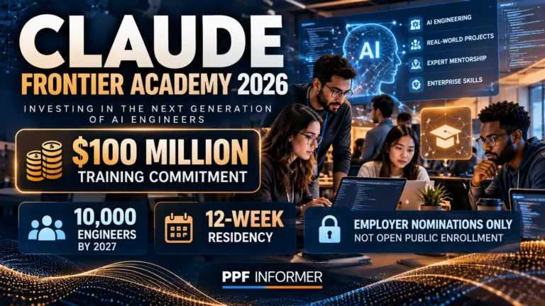 Claude Frontier Academy 2026 AI engineering training: $100 million commitment, 10,000 engineers by 2027, 12-week residency